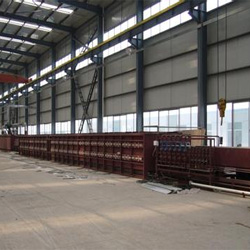 大型連續(xù)式氮?dú)獗Ｗo(hù)鋁制散熱器釬焊爐